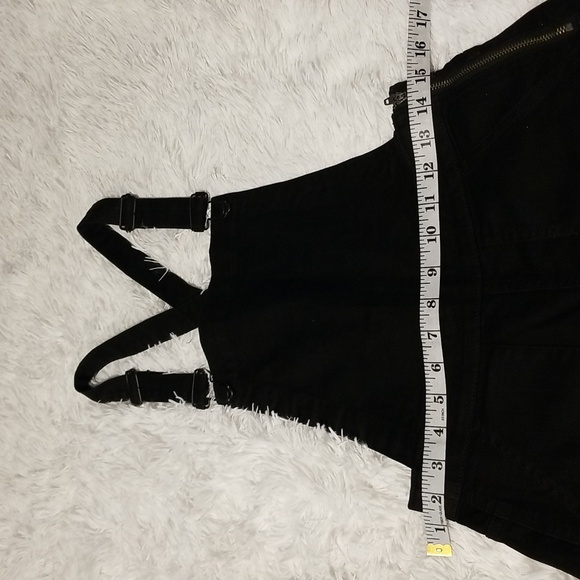 Madewell Cali Demi-Boot Overalls in Black Frost Size Small - Picture 9 of 16